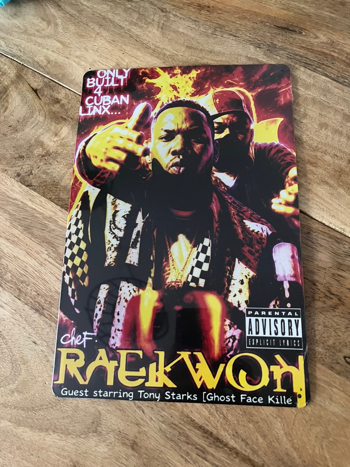 Metalen bord van Raekwon, Ophalen of Verzenden, Nieuw, Reclamebord