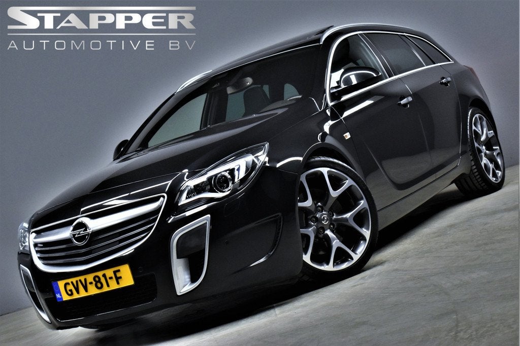 Opel Insignia Sports Tourer 2.8 T V6 325pk OPC 4x4 Automaat, Auto's, Opel, Automaat, Gebruikt, Zwart, Zwart