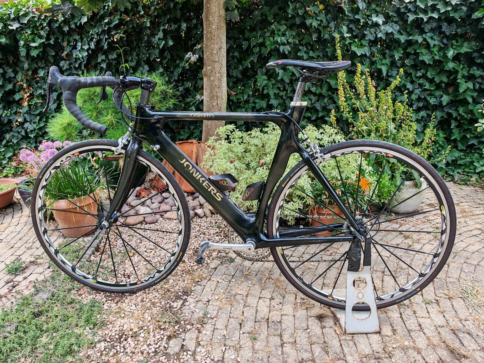 zeer mooie Jonkers carbon racefiets, record afgemonteerd, 57, Fietsen en Brommers, Fietsen | Racefietsen, Carbon, Zo goed als nieuw