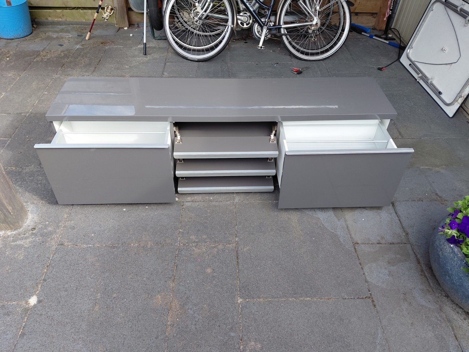 tv kast, Ophalen, Gebruikt, 150 tot 200 cm, Minder dan 100 cm