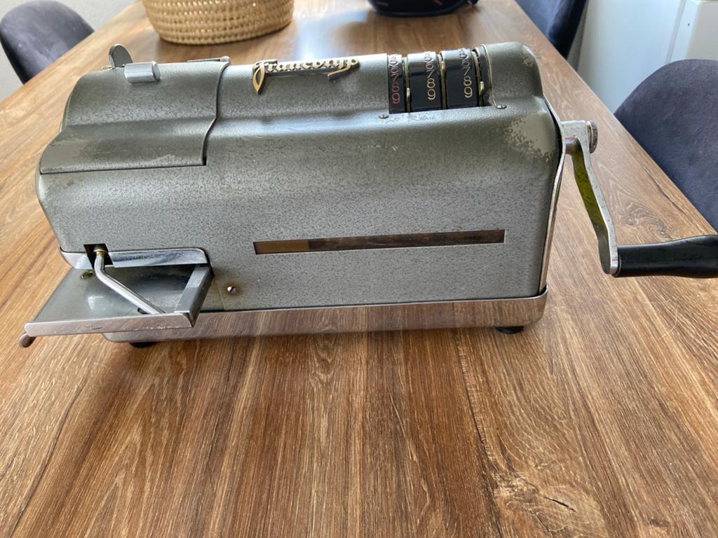 Ouderwetse frankeermachine, Antiek en Kunst, Ophalen