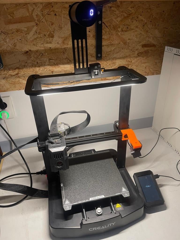 Creality Ender-3 V3 KE + Nebula Camera + Extras, Ophalen, Ingebouwde Wi-Fi, Zo goed als nieuw, Filament