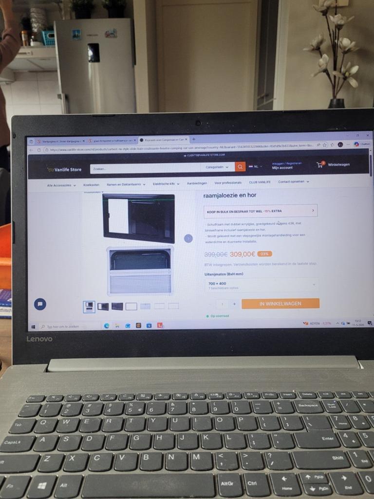 Zogoed als nieuwe raam voor camper of caravan, Caravans en Kamperen, Camper-accessoires, Ophalen, Zo goed als nieuw
