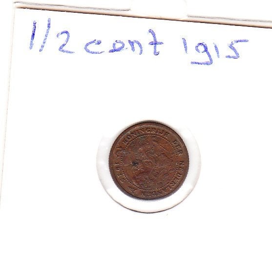 halve cent 1915, Postzegels en Munten, Verzenden, Koningin Wilhelmina, Overige waardes