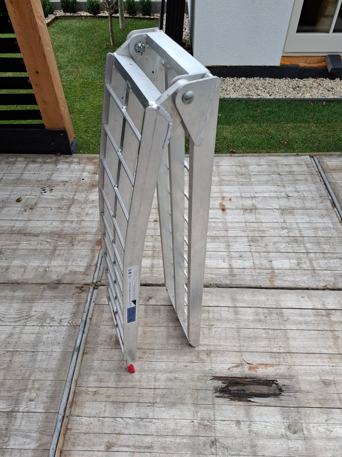 Aluminium Oprijplaat / Ladder - Max. 340KG - Opvouwbaar, Ophalen