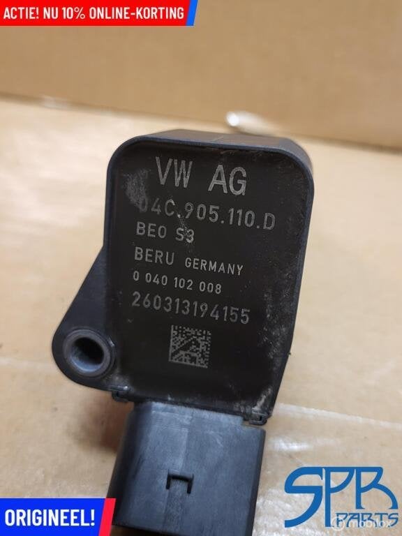 Bobine VW GOLF 7 8 POLO T-ROC AUDI A1 A3 Q2 Q3 SEAT TSI TFSI, Gebruikt, Volkswagen, Ophalen of Verzenden, Volkswagen