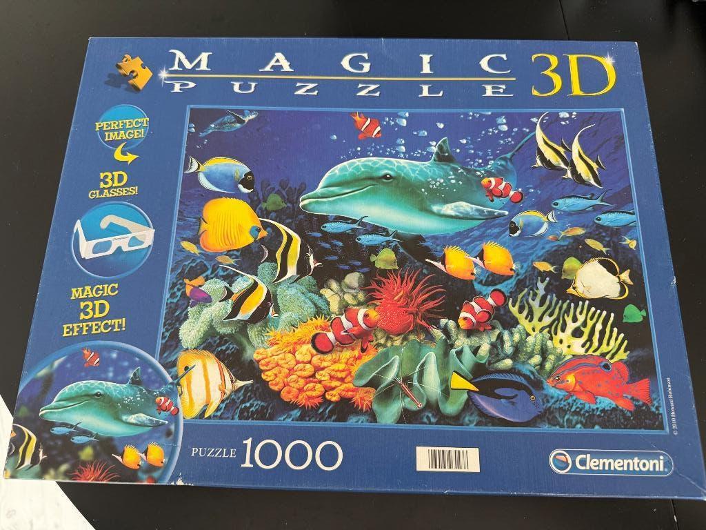 Magic 3D Puzzel 1000 stukjes, Hobby en Vrije tijd, Denksport en Puzzels, Ophalen of Verzenden, 500 t/m 1500 stukjes, Zo goed als nieuw