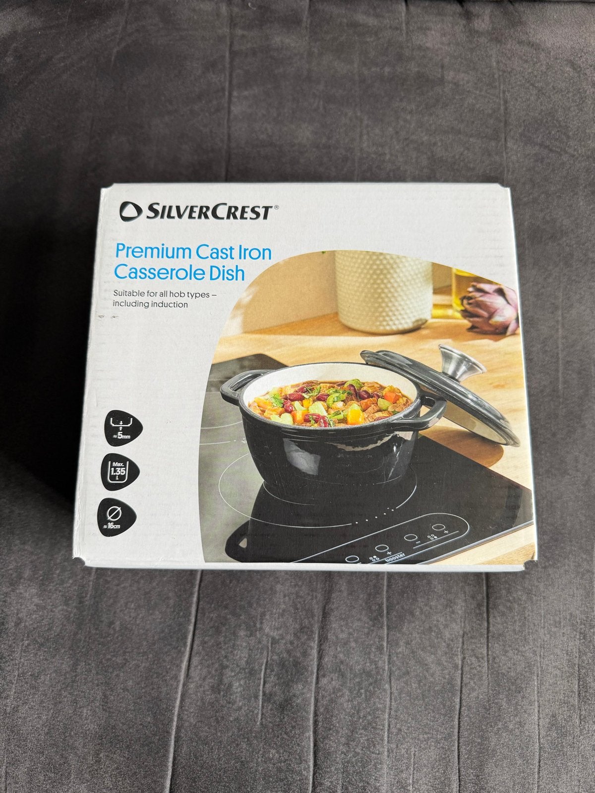 Silvercrest Premium Gietijzeren Braadpan - Ongeopend, Ophalen, Nieuw, Geschikt voor inductie, Overige merken