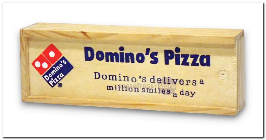Houten Domino spel - Domino's Pizza, Ophalen of Verzenden, Zo goed als nieuw, Overige typen
