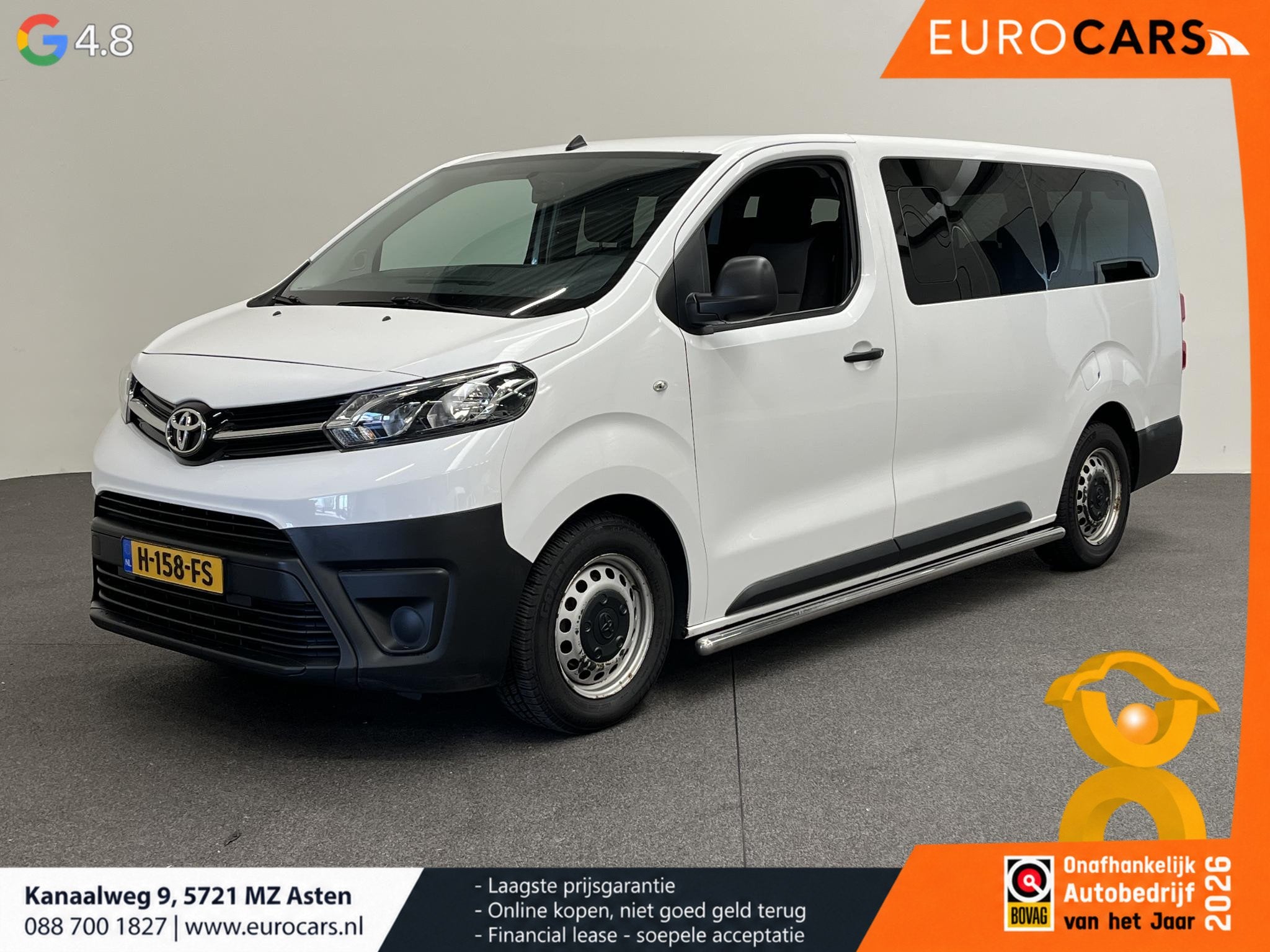 Toyota PROACE Shuttle 1.5 D-4D Cool Comfort Long 9persoons P, Auto's, Stof, Euro 6, ProAce, Wit
