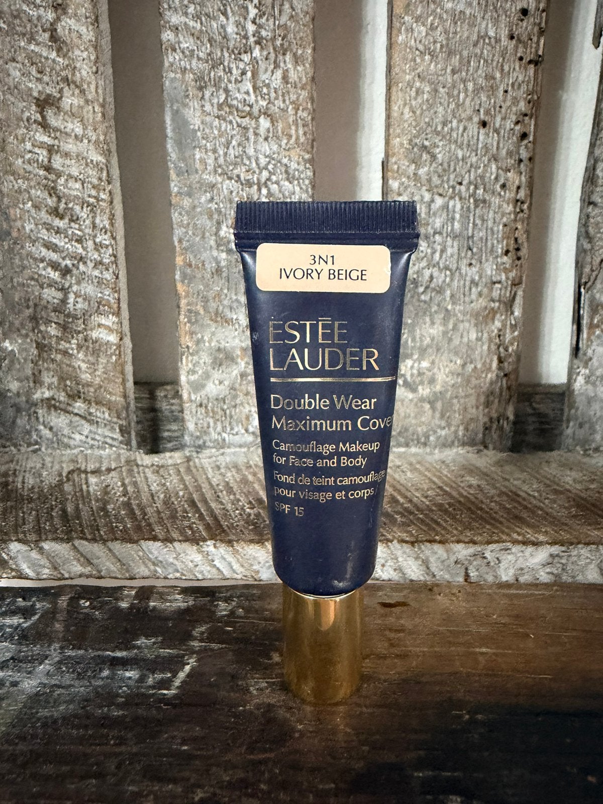 Estee Lauder Mini Double Wear Maximum Cover 3N1, Ophalen of Verzenden, Zo goed als nieuw, Lippen