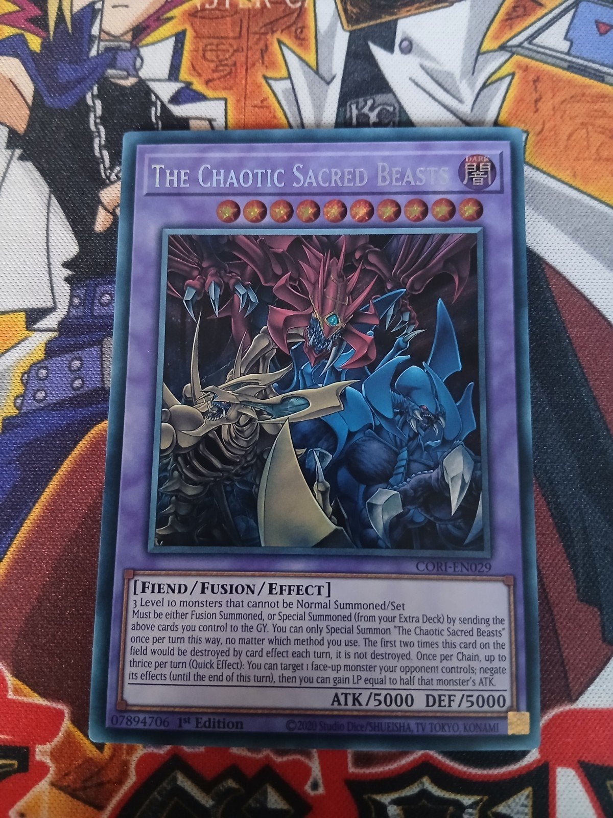 The Chaotic Sacred Beast Secret Rare - Name Error Misprint, Ophalen of Verzenden, Zo goed als nieuw, Foil