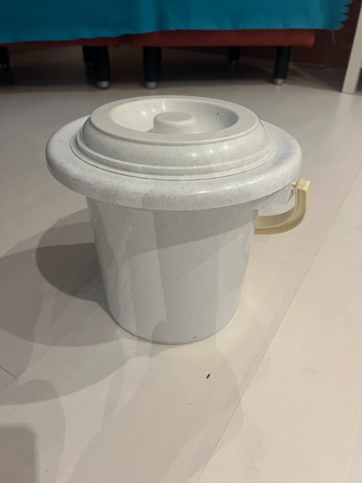 Camping toilet emmer met deksel, Ophalen of Verzenden, Gebruikt