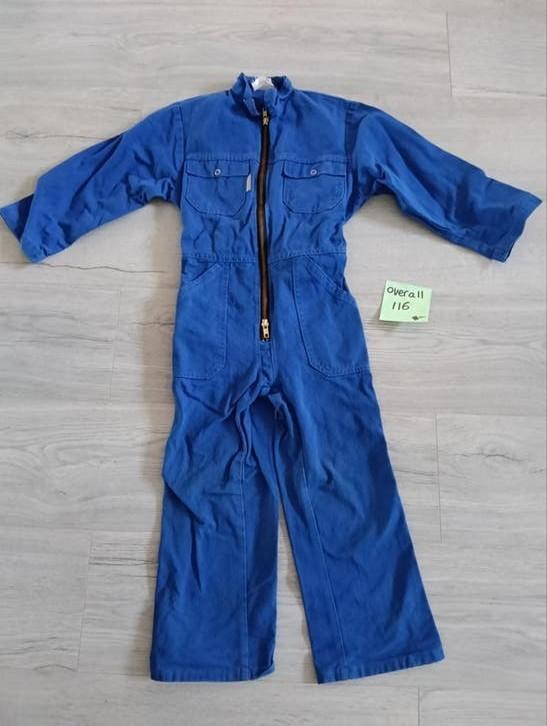 Blauwe overall voor kinderen - Maat 116, Ophalen of Verzenden, Gebruikt, Onbekend, Jongen of Meisje