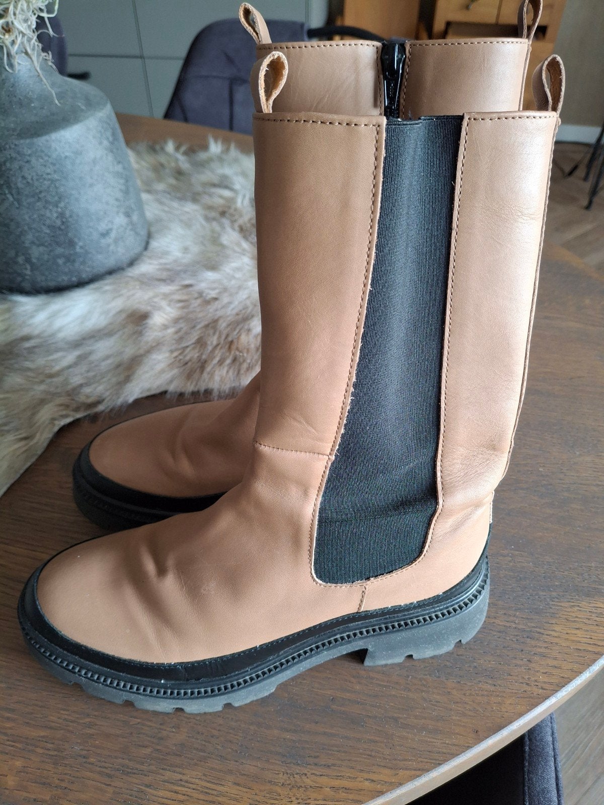 Laarsje beige maat 38 Gabor als nieuw, Beige, Lage of Enkellaarzen, Gabor, Ophalen of Verzenden