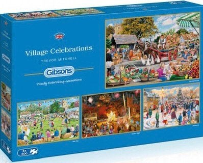 Gibsons - Village Celebrations - 4x500 stukjes, Ophalen of Verzenden, 500 t/m 1500 stukjes, Nieuw