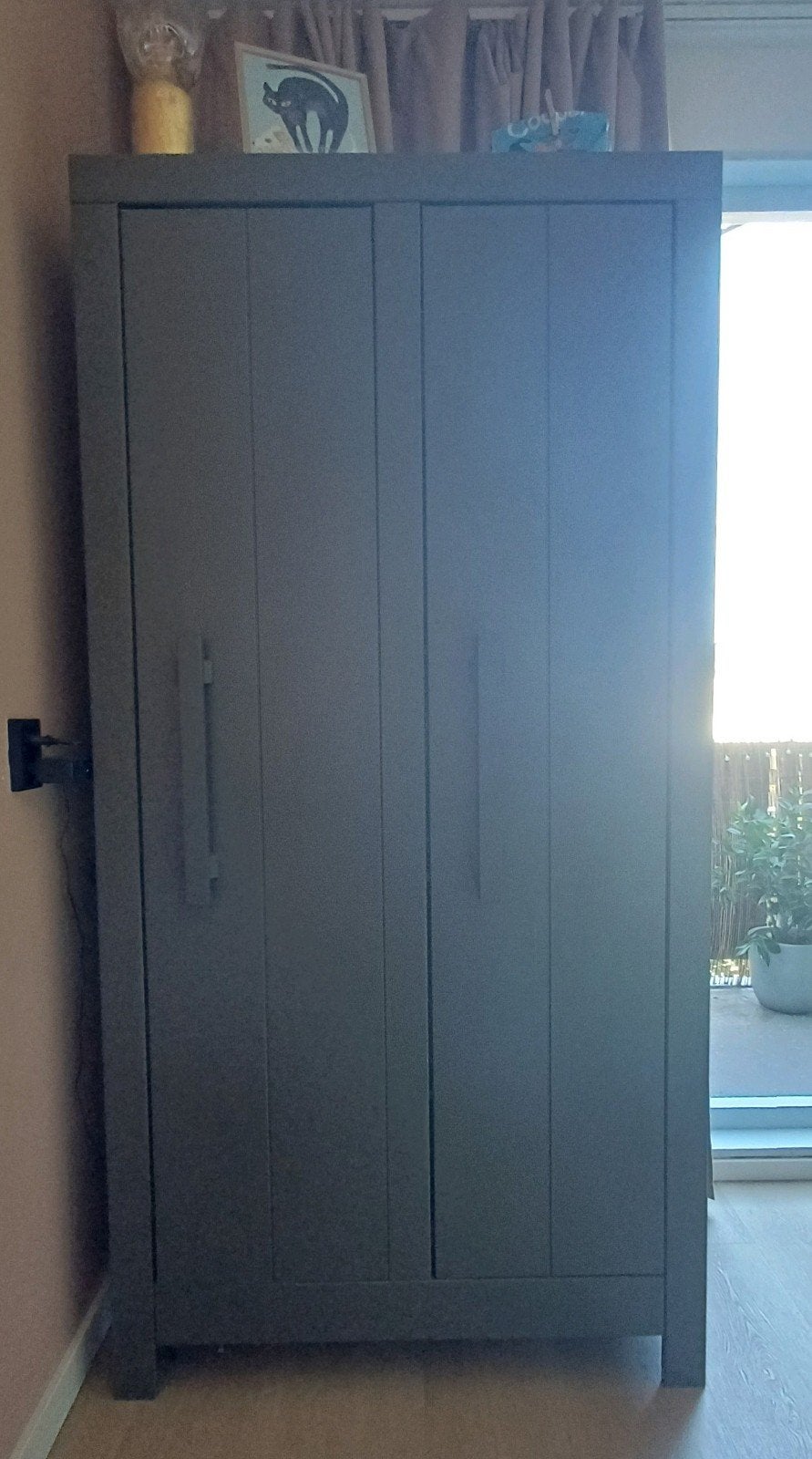 Woood kast hout 190 x 95 x 44 Groen Olijf, Ophalen, 70 tot 120 cm, Zo goed als nieuw, 170 cm of meer