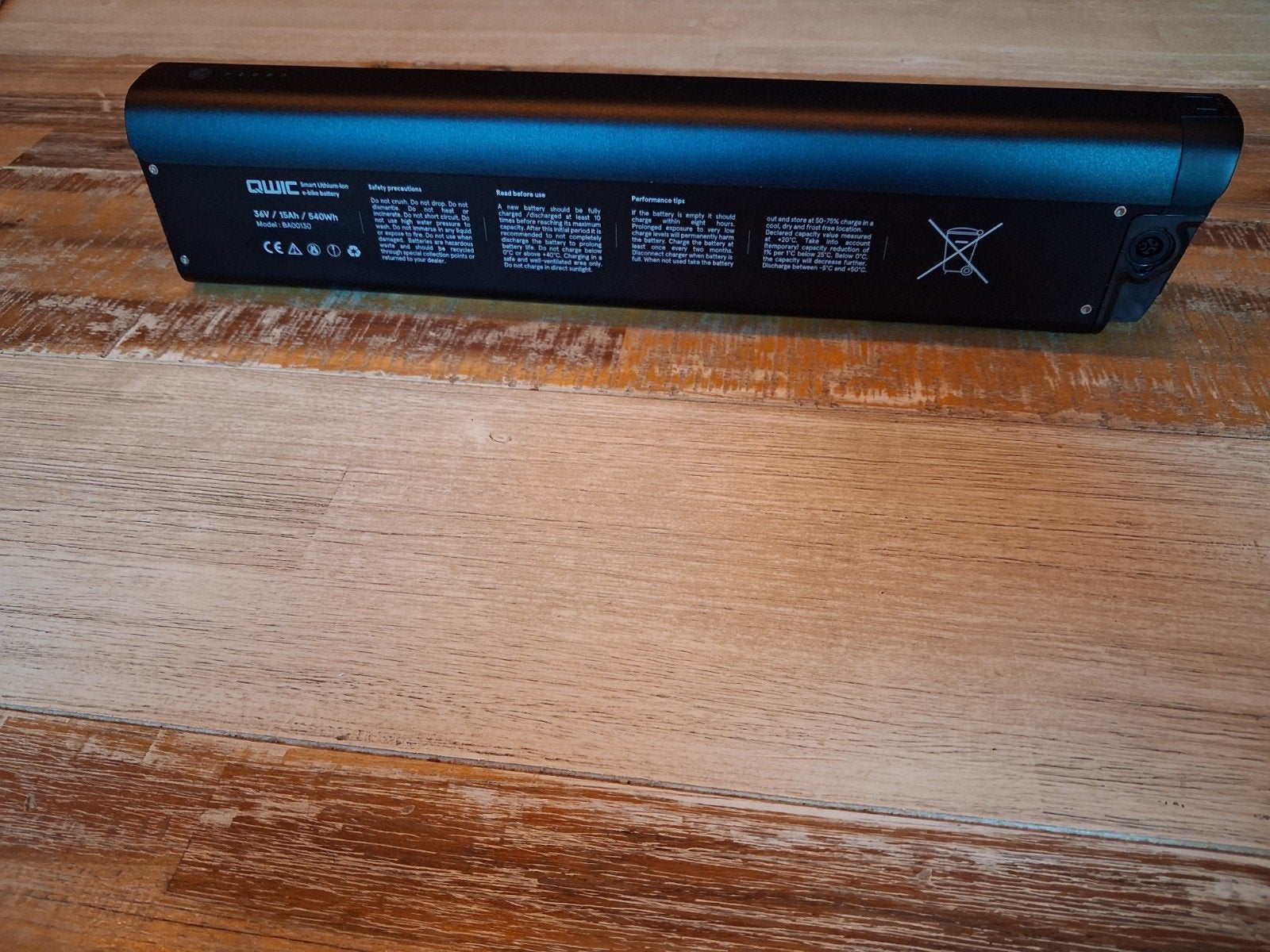 Accu Qwic Premium-Inter  BA00130 36volt 540Wh, Pyter jurjensstrjitte stiens, Www.Qwic.nl, Ophalen of Verzenden, Zo goed als nieuw