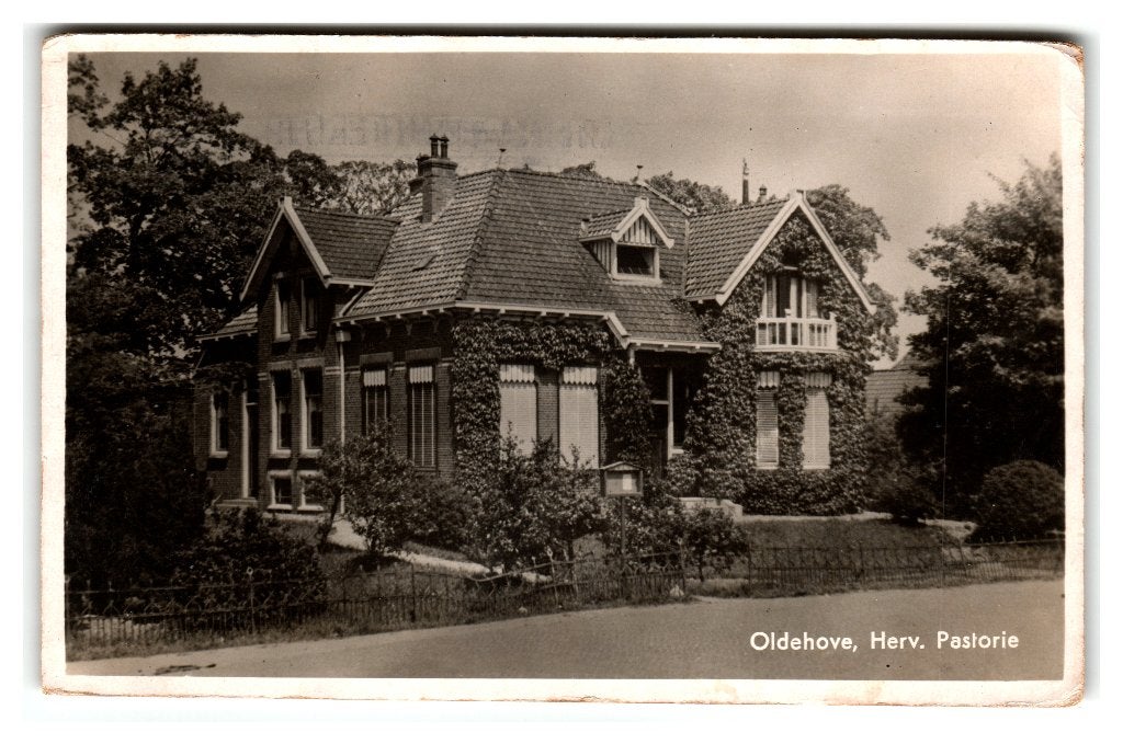 Oldehove, Herv. Pastorie. Lees beschrijving, Verzamelen, Ophalen of Verzenden, 1940 tot 1960, Gelopen, Groningen