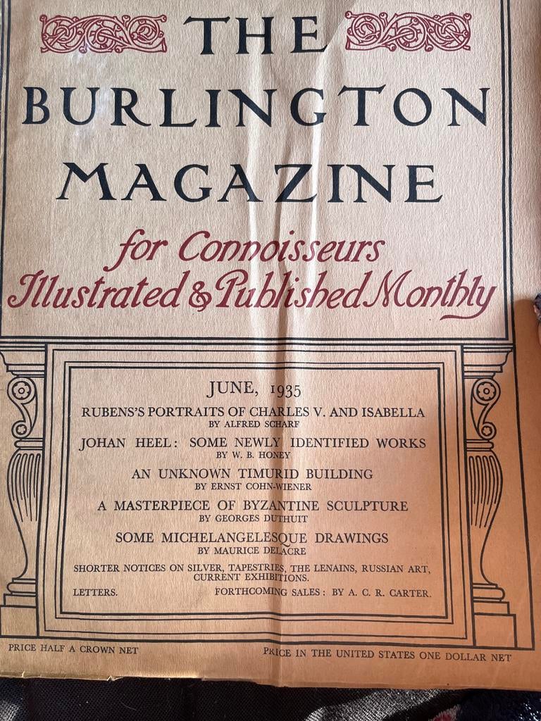 The Burlington Magazine - Juni 1935, Ophalen of Verzenden, Gelezen, Overige typen