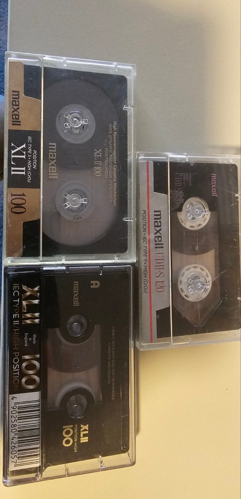 Maxell XLII en UDII-S 100/120 minuten cassettebandjes, Gebruikt, 2 t/m 25 bandjes, Overige genres, Ophalen of Verzenden