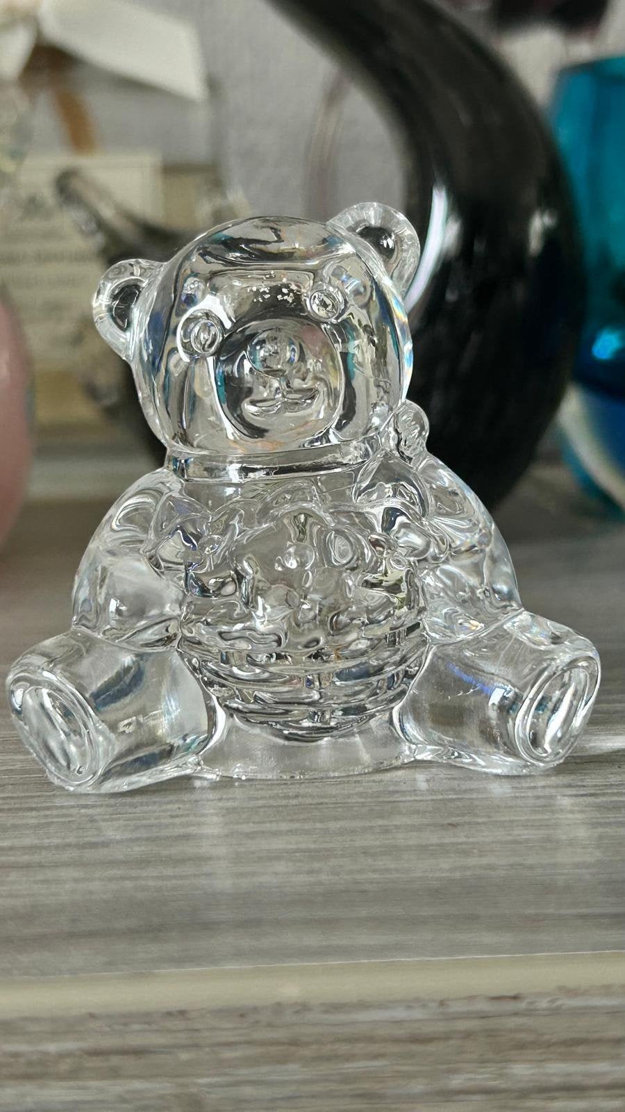 Glazen Beertje - Decoratief Kristal Beeldje, Ophalen