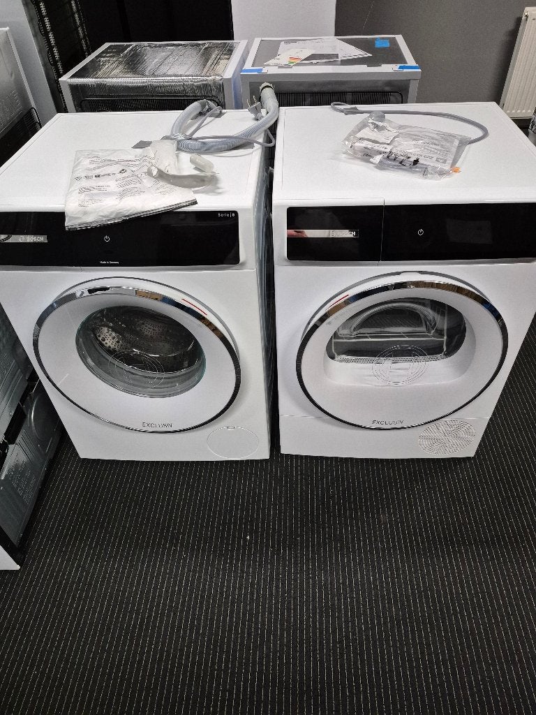 Bosch WGB25419NL en Bosch WQB245A9NL, Witgoed en Apparatuur, Wasmachines, 1200 tot 1600 toeren, Zo goed als nieuw, Voorlader, Hoofddorp