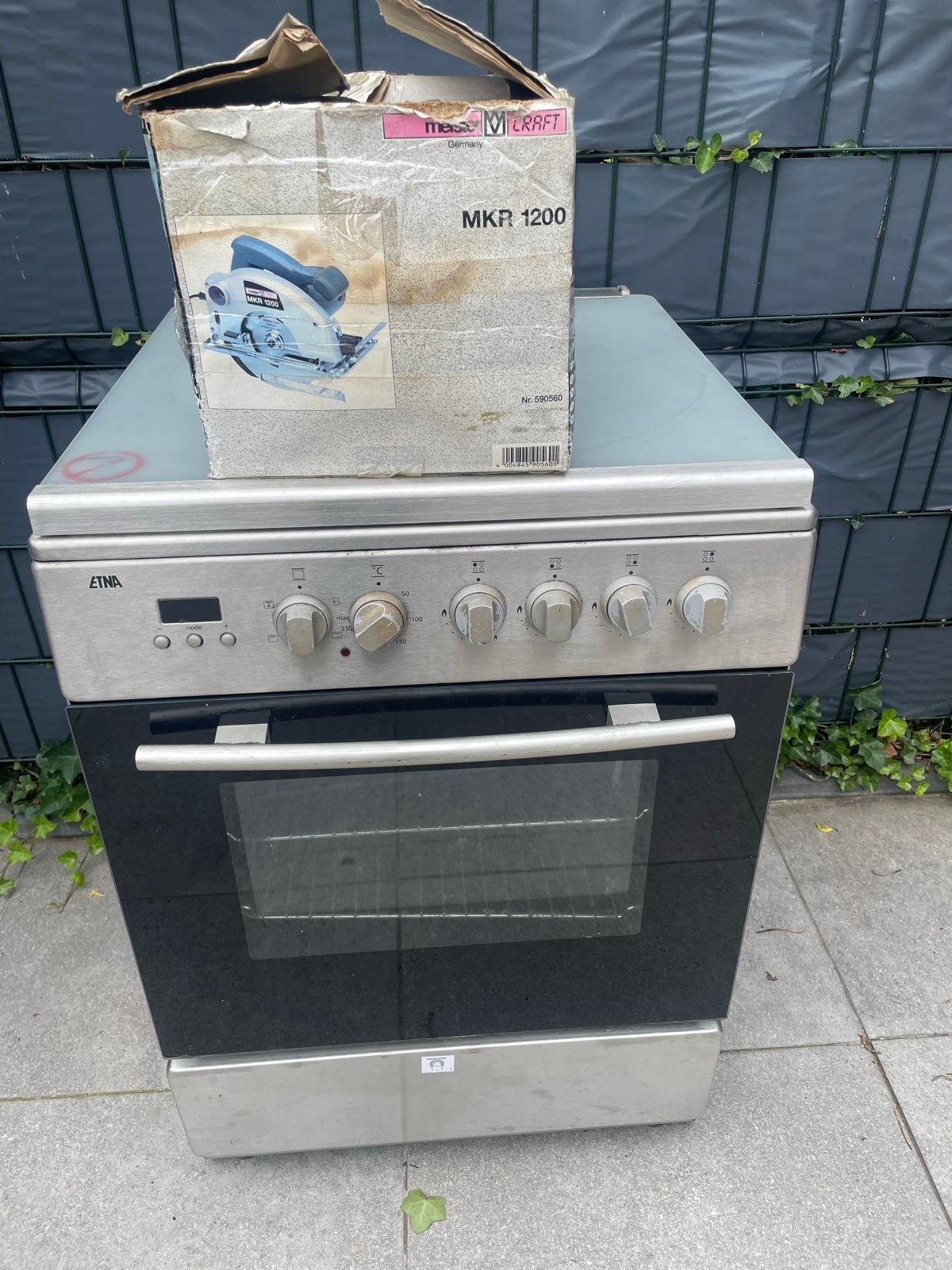 Gasfornuis met elektrische oven en elektrische zaag, Witgoed en Apparatuur, Ophalen, Gebruikt, Vrijstaand, Gas