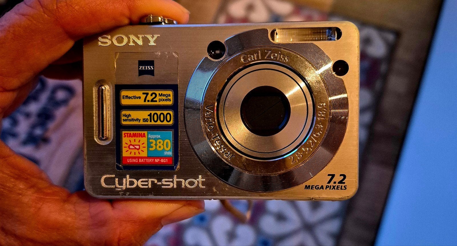 Sony Cyber-shot DSC-W55 - Onbeschadigd, Ingebouwde flitser, Ophalen of Verzenden, Zo goed als nieuw, Compactcamera