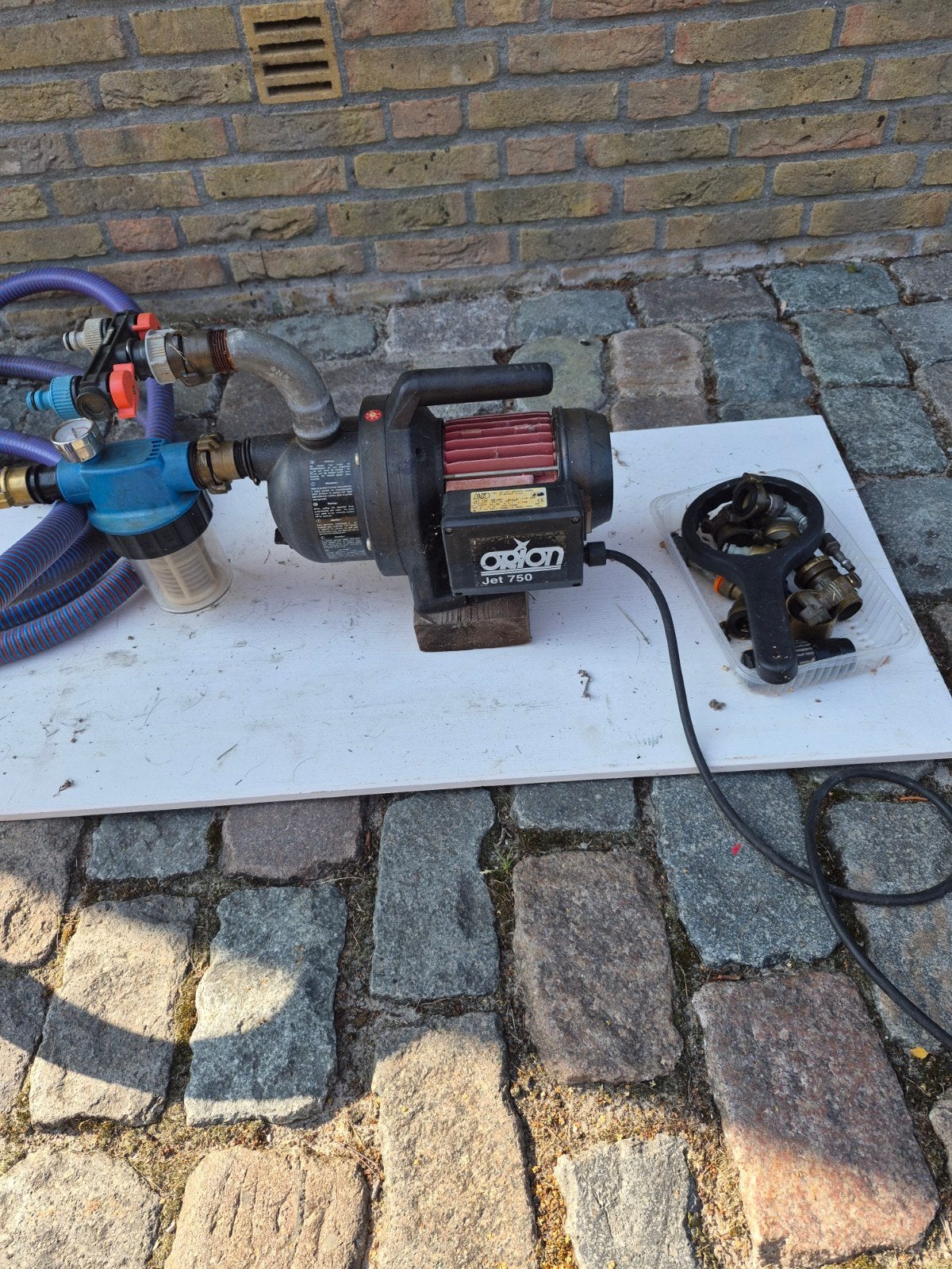 Orion Jet 750 hydrofoorpomp met accessoires, Tuin en Terras, Waterpompen, Ophalen of Verzenden, Gebruikt, Elektrisch, Hydrofoorpomp