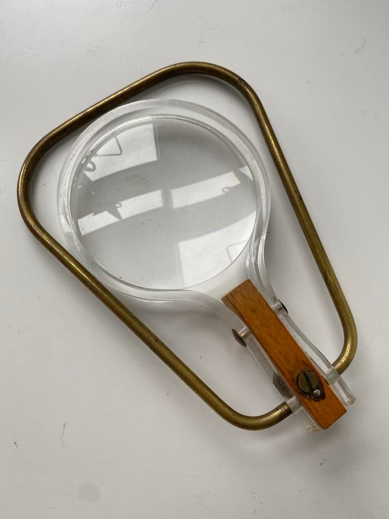 Vintage Loep met Handvat / standaard, Ophalen of Verzenden
