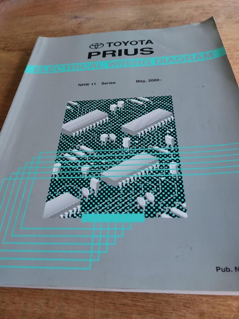 ELECTRICAL WIRING DIAGRAM TOYOTA PRIUS NHW11, Auto diversen, Handleidingen en Instructieboekjes, Ophalen of Verzenden