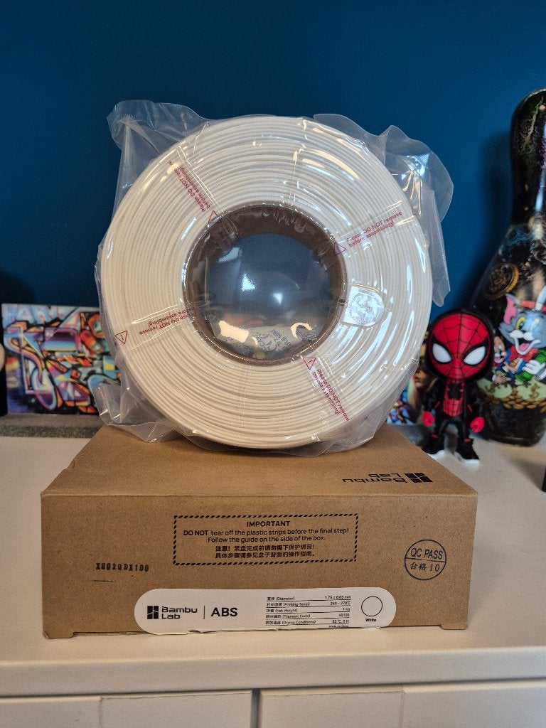 Bambu Lab ABS Filament – Wit – Nieuw refill, Computers en Software, 3D-printerbenodigheden, Ophalen of Verzenden, Nieuw, Filamentrollen