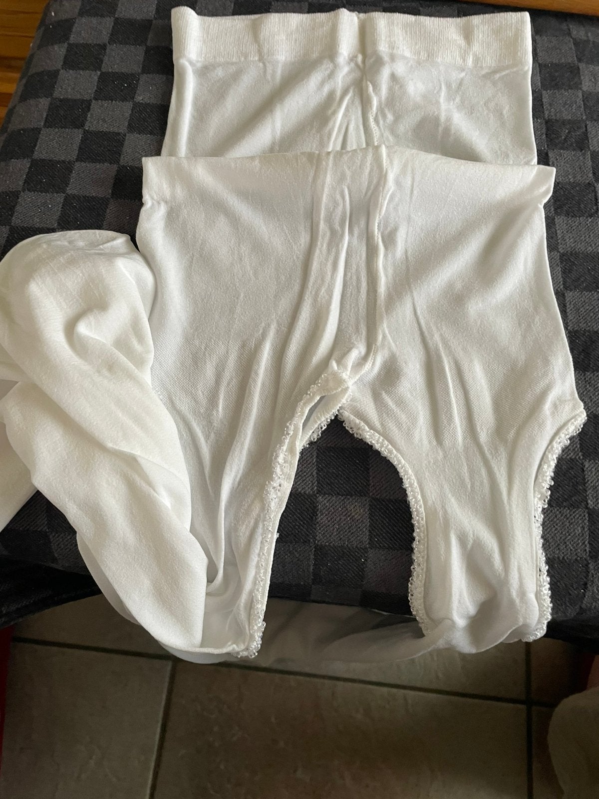 Panty open kruis one size, Verzenden, Nieuw, Zwart, Panty