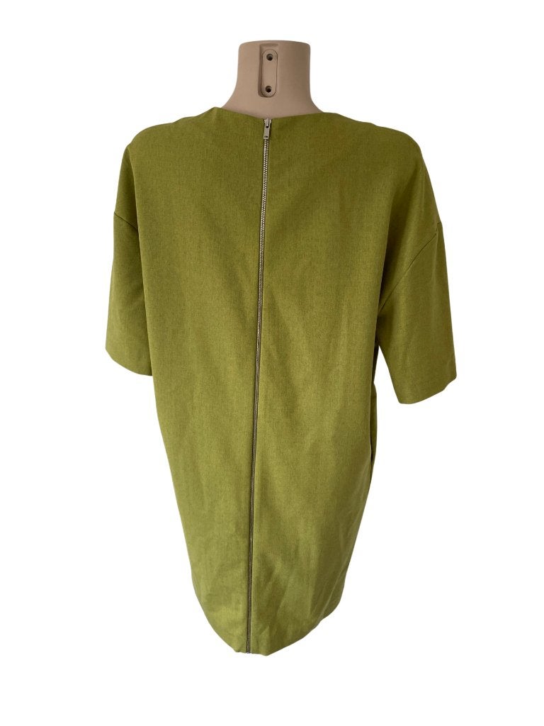 COS jurk M, Ophalen of Verzenden, Zo goed als nieuw, Onder de knie, Groen