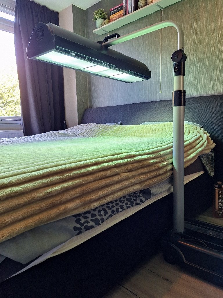 Opklapbare zonnebank - Philips Sunmobile 822, Ophalen, Gebruikt, Zonnebank enkelzijdig, Minder dan 10 lampen