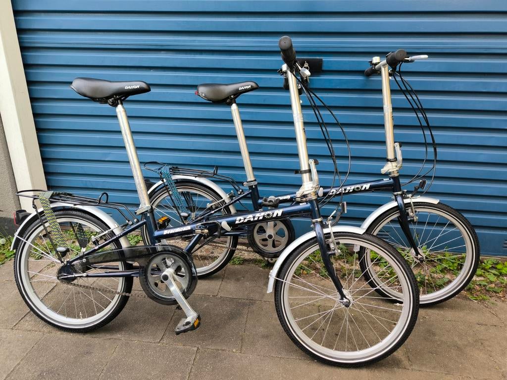 2x Nette Dahon Boardwalk Vouwfietsen met 3 versnellingen, Fietsen en Brommers, 20 inch of meer, Versnellingen, Ophalen of Verzenden