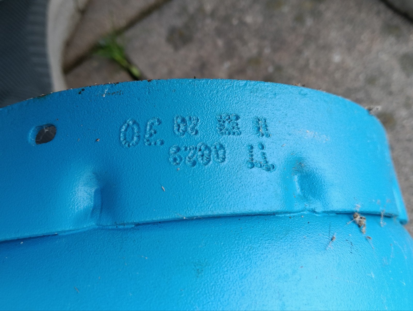 Blauwe gasfles, Ophalen, Gebruikt