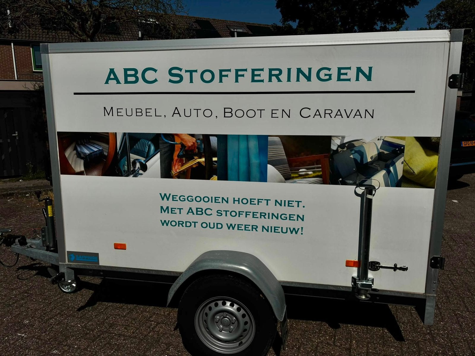 Aanhangwagen gesloten Hapert, Auto diversen, Ophalen, Gebruikt