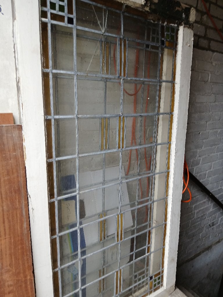 glas in lood, Ophalen, Gevelraam of Ruit, Gebruikt, Minder dan 80 cm