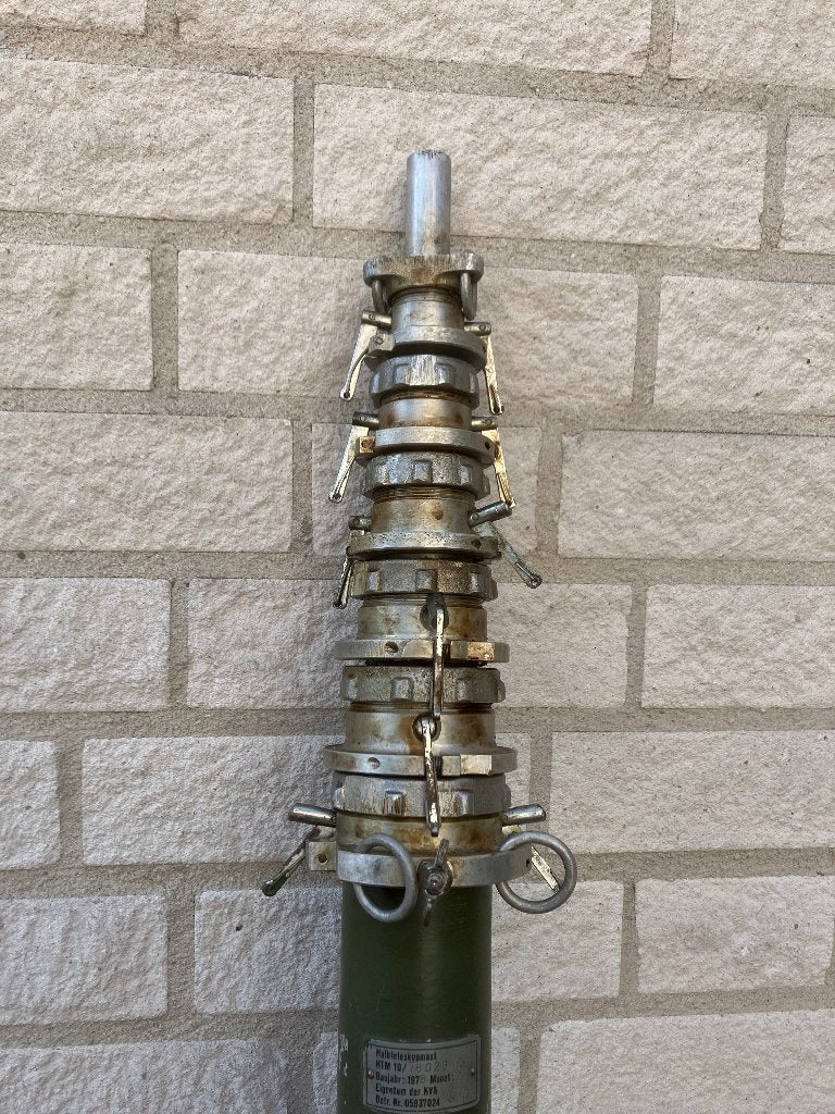 HTM-10 uitschuifbare legermast antennemast NVA DDR 10 meter, Ophalen, Gebruikt, Mast
