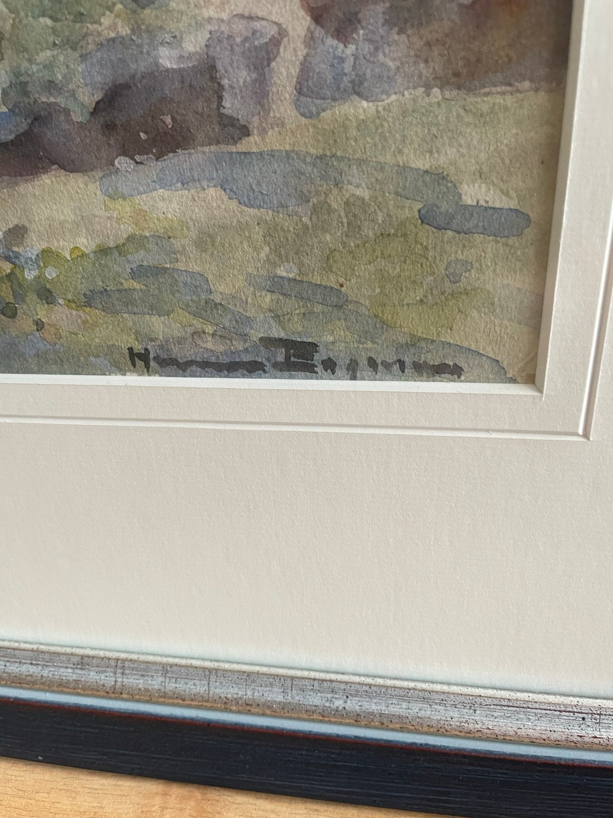 Aquarel van H.A.C. Bogman (1890-1975). Gesigneerd., Antiek en Kunst, Kunst | Schilderijen | Klassiek, Ophalen
