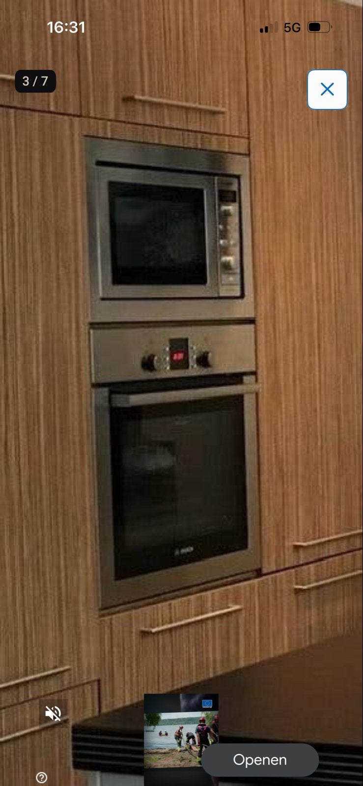 Bosch Inbouw Oven, Witgoed en Apparatuur, Gebruikt, Oven, Hete lucht, Inbouw