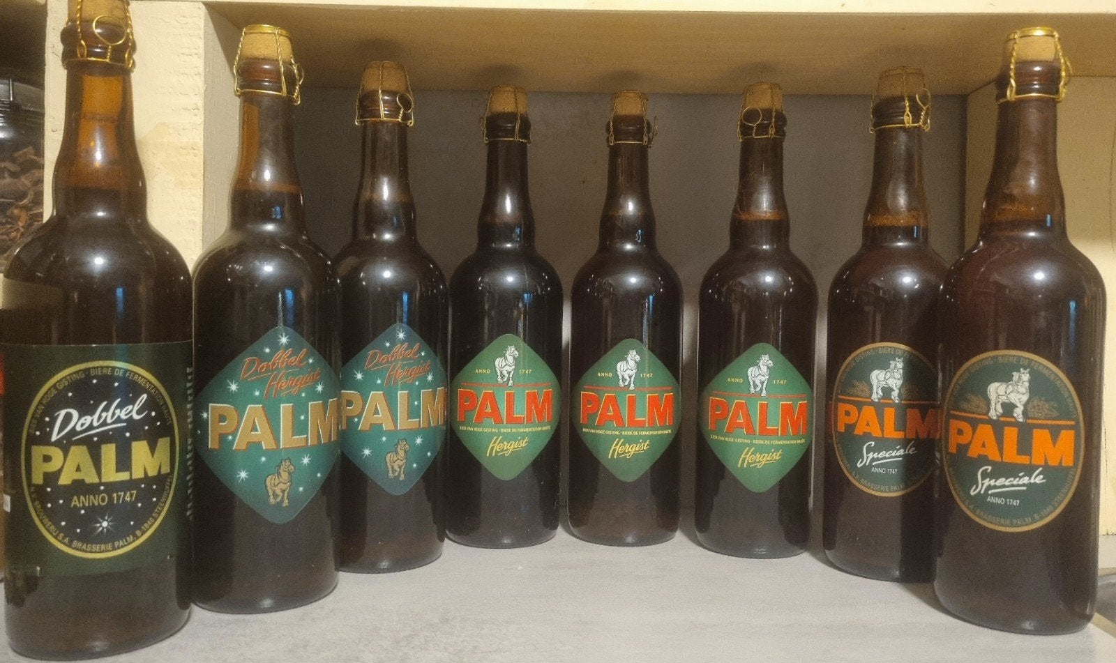 8x 75cl Palm, Londerzeel - '99 tot '07, Ophalen of Verzenden, Zo goed als nieuw, Flesje(s), Palm