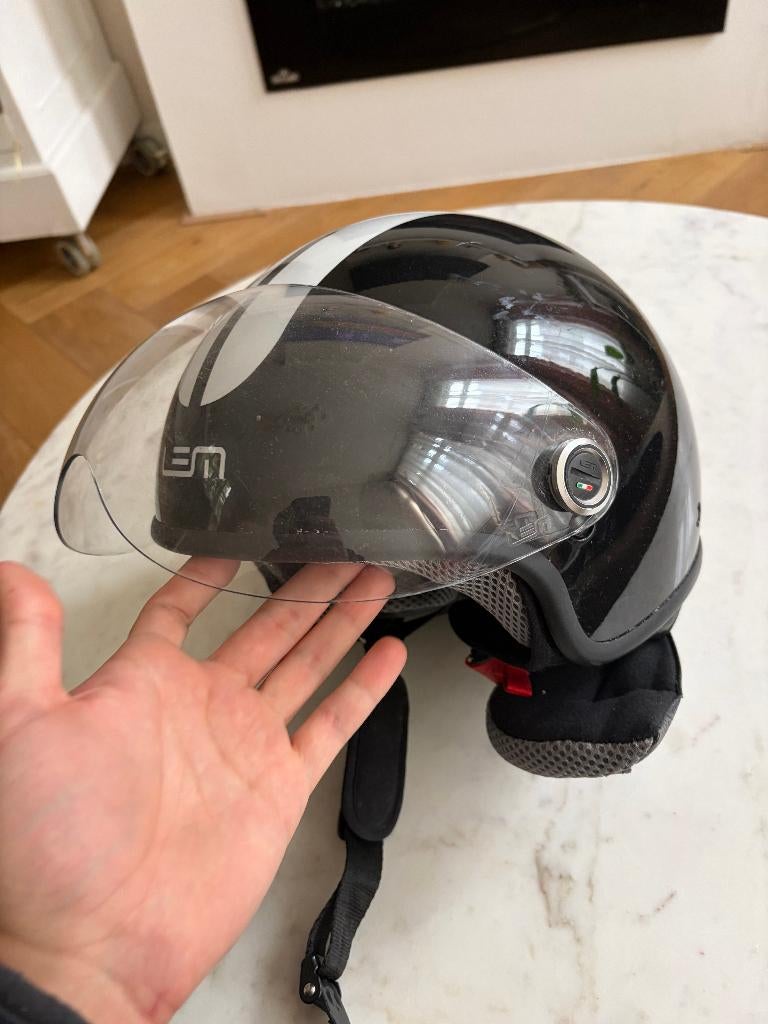 Stylish LEM Open Face Motorcycle Helmet - Italian Q - Large, Motoren, Jethelm, L, Tweedehands, Ophalen