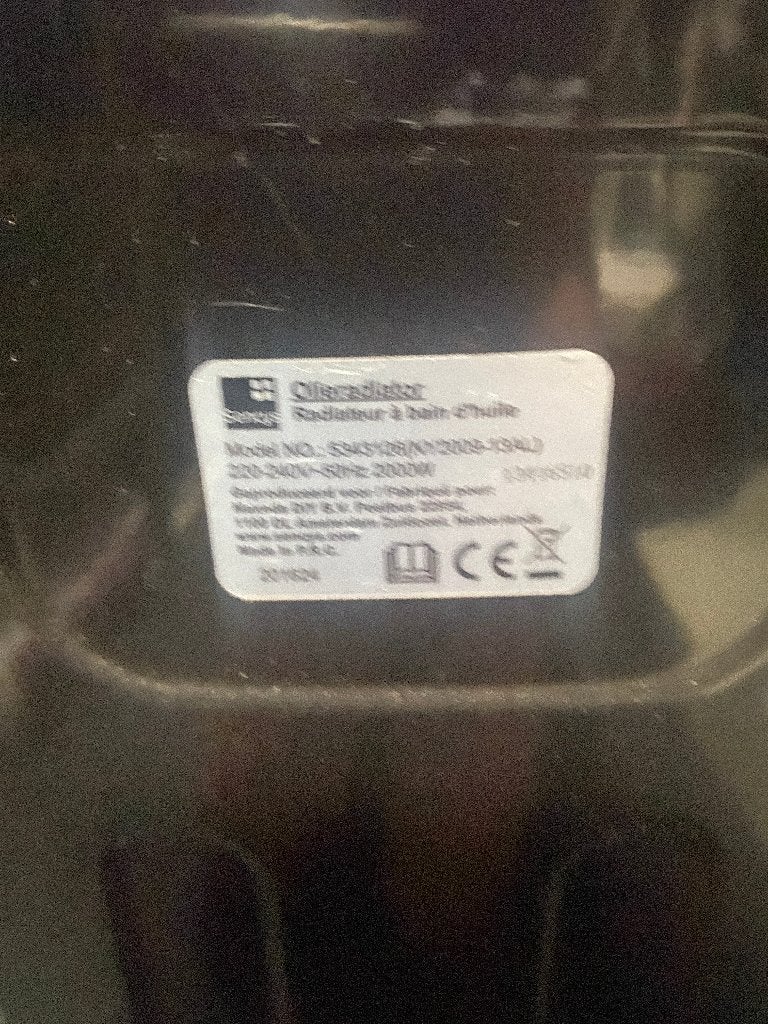 zwart elec kacheltje (verwarming)  Sencys olieradiator, Ophalen of Verzenden, Gebruikt, Elektrisch, Overige soorten