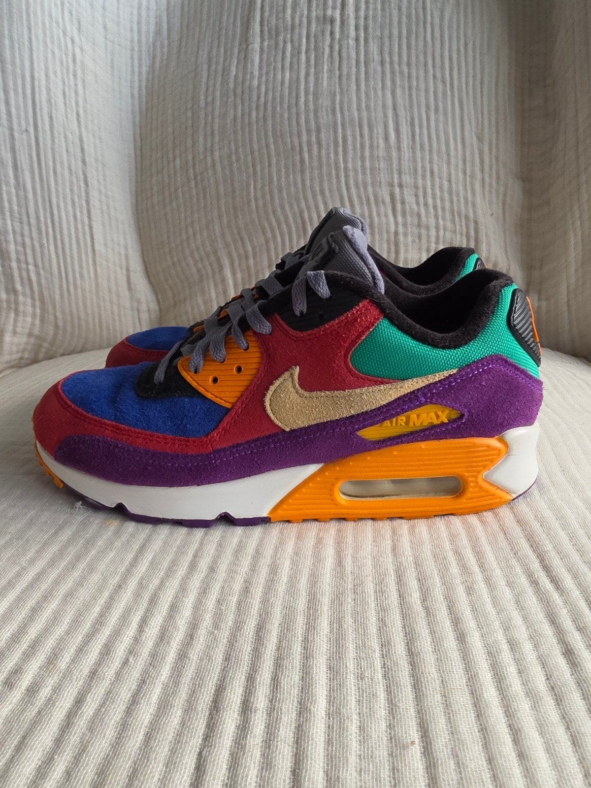 Nike Air Max 90 Viotech | CD0917-600 | Multicolor | Suède, Nike air max, Overige kleuren, Ophalen of Verzenden, Sneakers of Gympen