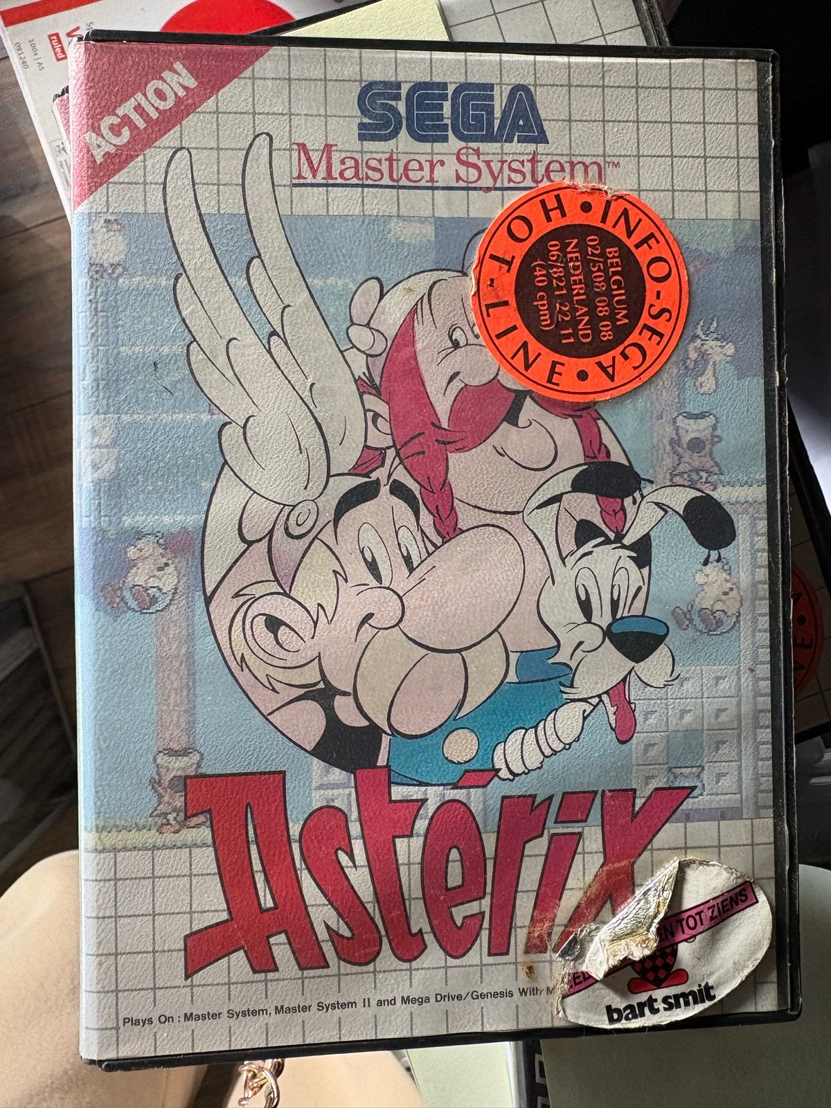 Sega Master System - Asterix (Compleet met handleiding), Master System, Ophalen of Verzenden, Zonder controller, Gebruikt