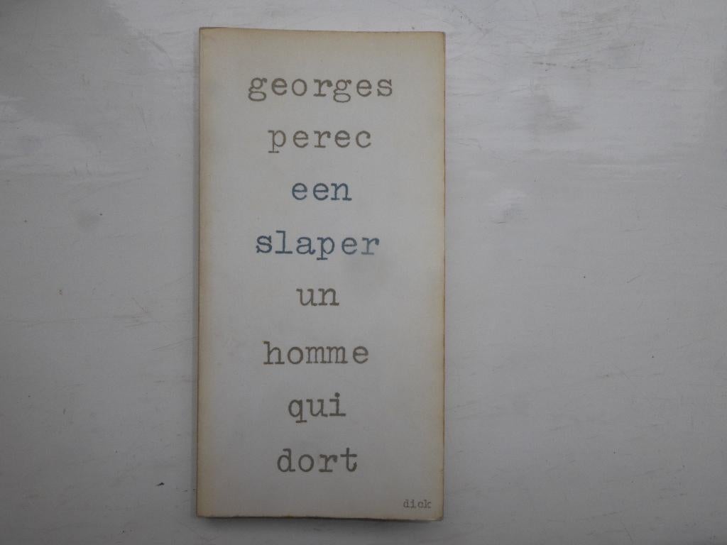 Georges Perec - Een slaper, Boeken, Ophalen of Verzenden, Gelezen, Europa overig
