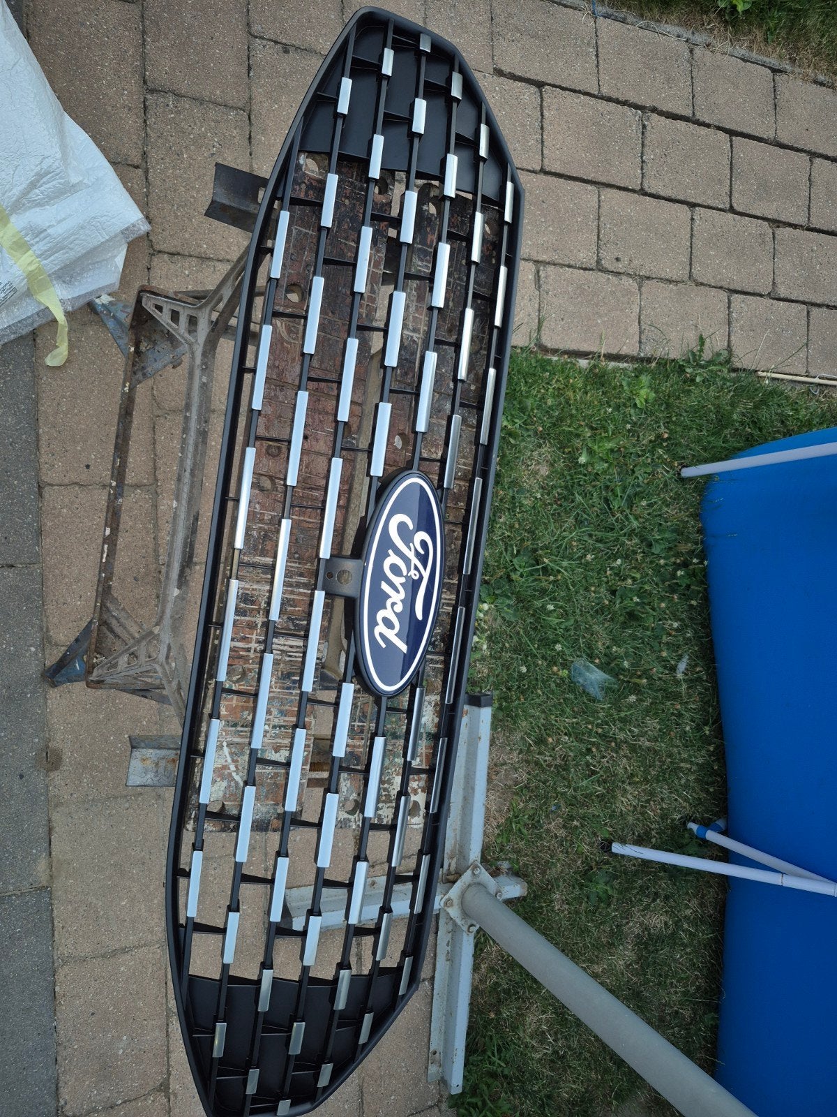 Grille voor Ford Transit Custom 2024 (nieuw model), Ophalen of Verzenden, Nieuw, Voor, Ford
